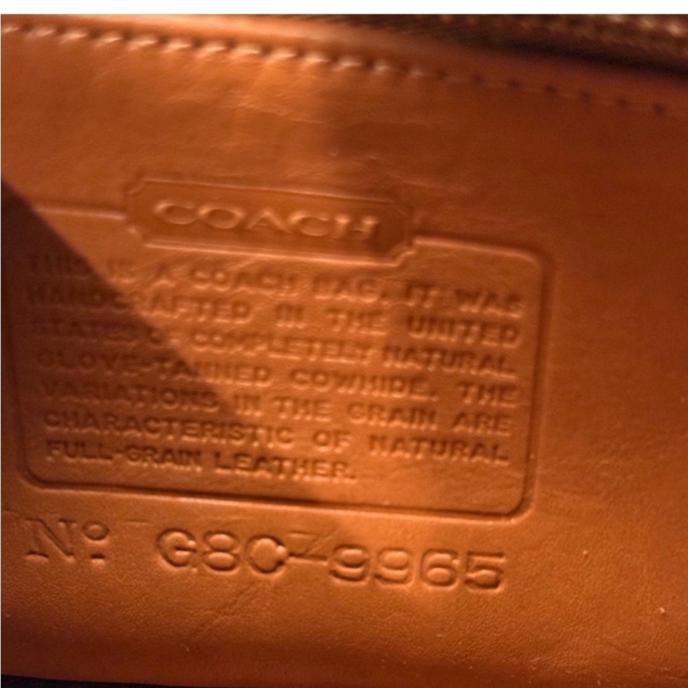 Vintage Coach 9965 Small Flap Trail Bag - Picture 5 of 10